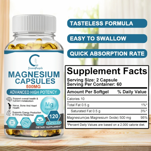 Magnesium Capsule Cognitive Function
